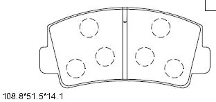 Brake Pad Set, disc brake (KD3315)