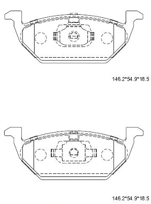 Brake Pad Set, disc brake (KD7519H)