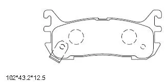 Brake Pad Set, disc brake (KD3713F)