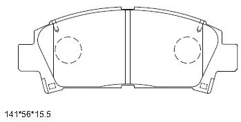 Brake Pad Set, disc brake (KD2267)