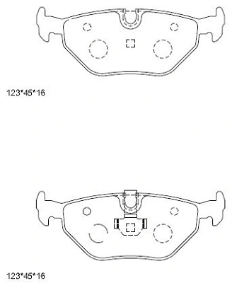 Brake Pad Set, disc brake (KD6737F)