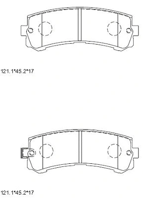 Brake Pad Set, disc brake (KD1761)