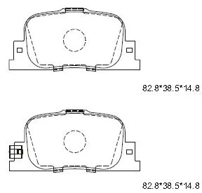 Brake Pad Set, disc brake (KD2721F)
