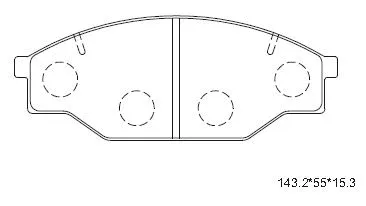Brake Pad Set, disc brake (KD2689)