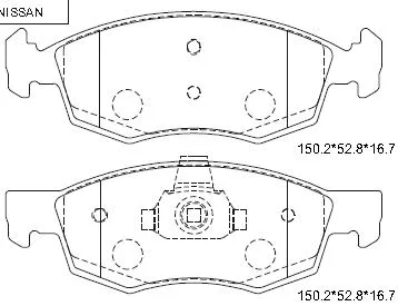 Brake Pad Set, disc brake (KD1521)