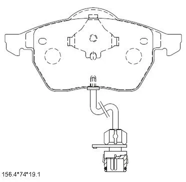 Brake Pad Set, disc brake (KD7705F)