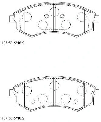 Brake Pad Set, disc brake (KD9750)