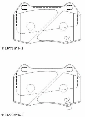 Brake Pad Set, disc brake (KD1754)