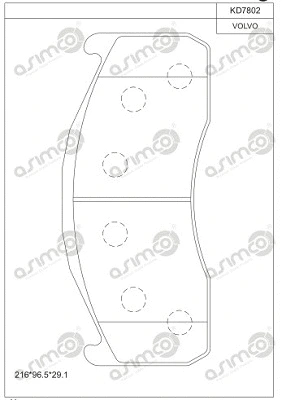Brake Pad Set, disc brake (KD7802)