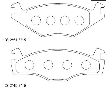 Brake Pad Set, disc brake (KD7757)