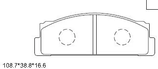 Brake Pad Set, disc brake (KD8704)