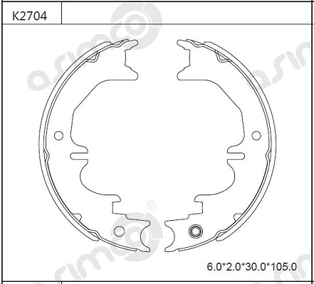 Brake Shoe Set (K2704)
