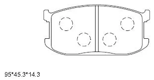 Brake Pad Set, disc brake (KD3752)