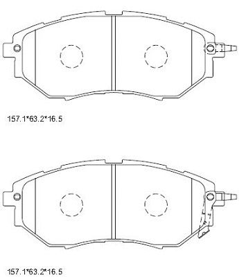 Brake Pad Set, disc brake (KD3723)
