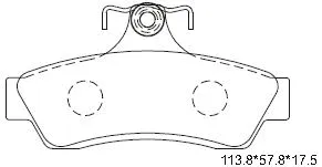 Brake Pad Set, disc brake (KD6716)