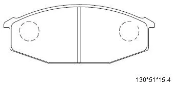 Brake Pad Set, disc brake (KD2737)