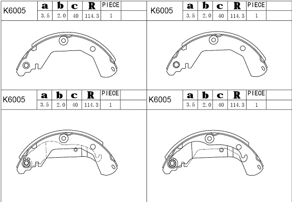 Brake Shoe Set (K6005)