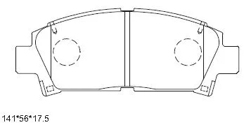 Brake Pad Set, disc brake (KD2267D)