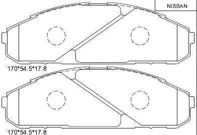 Brake Pad Set, disc brake (KD1706)