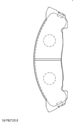Brake Pad Set, disc brake (KD4429)