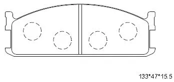 Brake Pad Set, disc brake (KD4673)