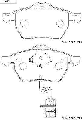 Brake Pad Set, disc brake (KD7705)