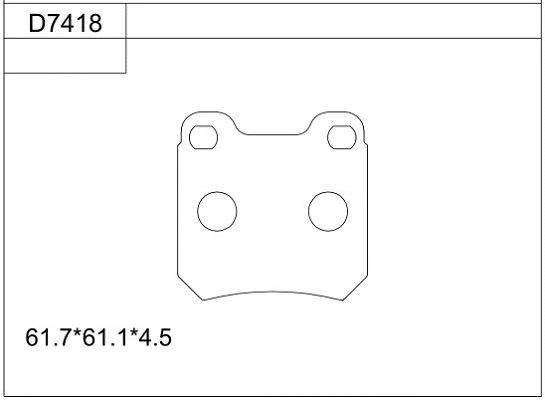 Brake Pad Set, disc brake (KD7418)