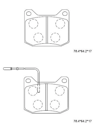 Brake Pad Set, disc brake (KD7737)