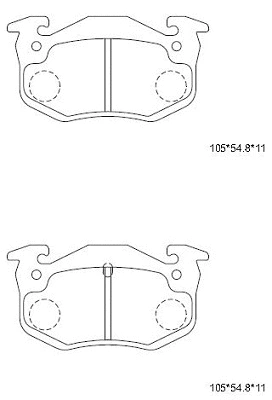 Brake Pad Set, disc brake (KD7719)