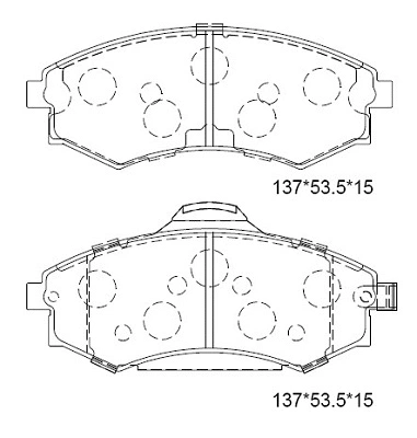 Brake Pad Set, disc brake (KD9750W)
