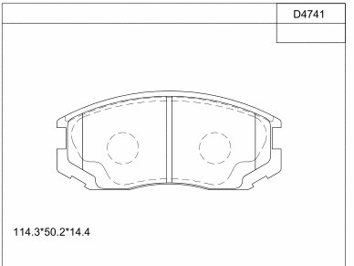 Brake Pad Set, disc brake (KD4741)