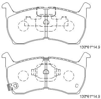 Brake Pad Set, disc brake (KD3793)