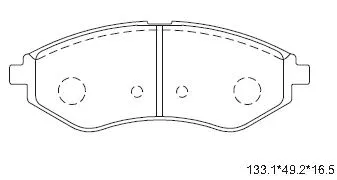 Brake Pad Set, disc brake (KD9723)