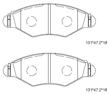 Brake Pad Set, disc brake (KD7751D)