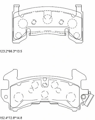 Brake Pad Set, disc brake (KD6766)