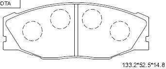 Brake Pad Set, disc brake (KD2761)