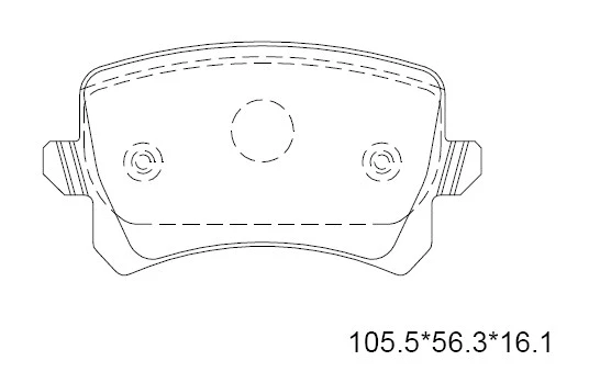 Brake Pad Set, disc brake (KD7579)