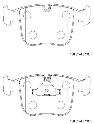 Brake Pad Set, disc brake (KD7582)