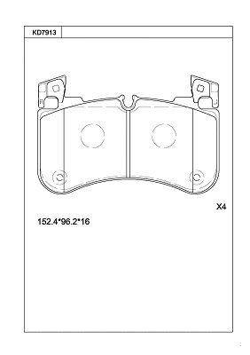Brake Pad Set, disc brake (KD7913)