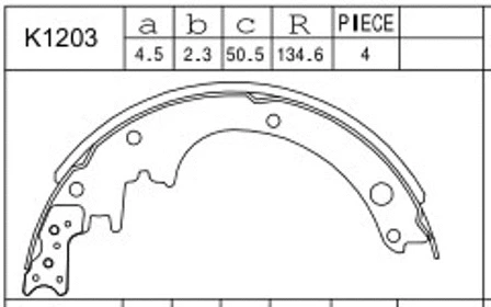 Brake Shoe Set (K1203)