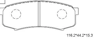 Brake Pad Set, disc brake (KD2281)