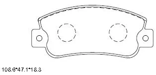 Brake Pad Set, disc brake (KD7788)