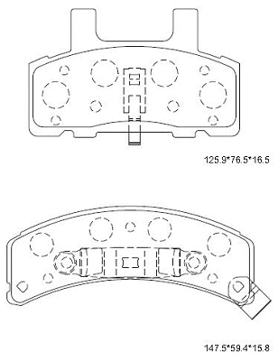 Brake Pad Set, disc brake (KD6760)