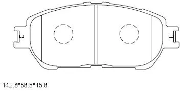Brake Pad Set, disc brake (KD2639)