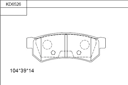 Brake Pad Set, disc brake (KD6526)