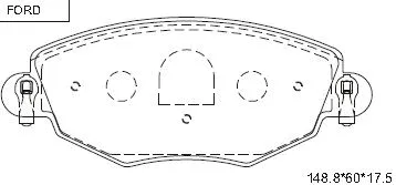 Brake Pad Set, disc brake (KD6731)