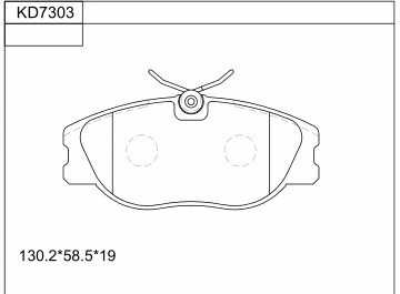 Brake Pad Set, disc brake (KD7303)
