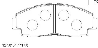 Brake Pad Set, disc brake (KD2744)