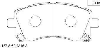 Brake Pad Set, disc brake (KD3780)