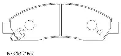 Brake Pad Set, disc brake (KD1412)